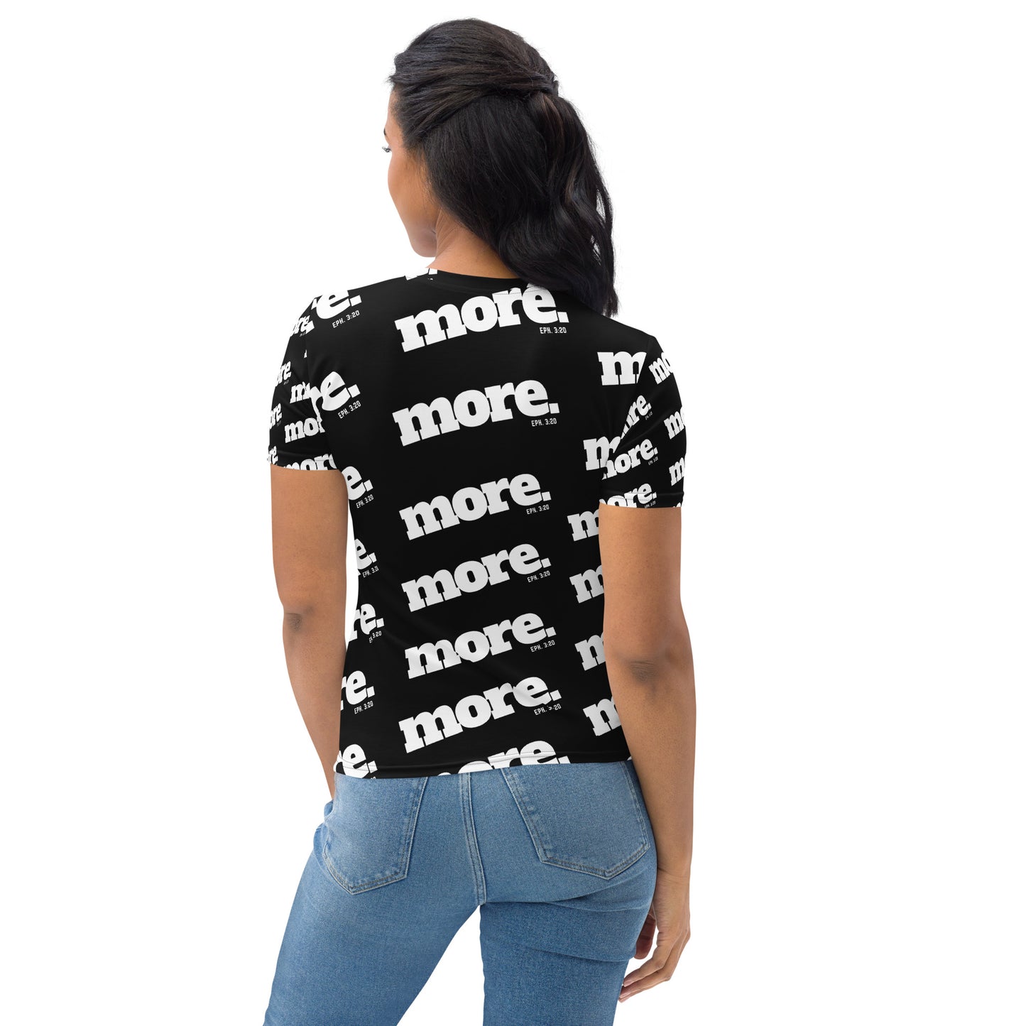 MORE Women's All-Over Print T-shirt - Beyond The Walls Int'l