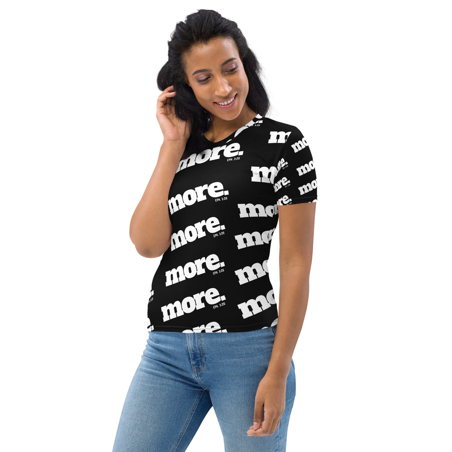 MORE Women's All-Over Print T-shirt - Beyond The Walls Int'l