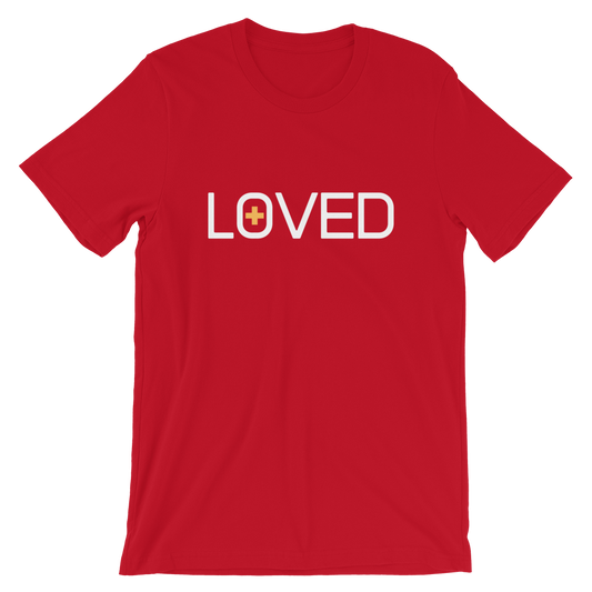 LOVED Short-Sleeve Unisex T-Shirt - Red - Beyond The Walls Int'l
