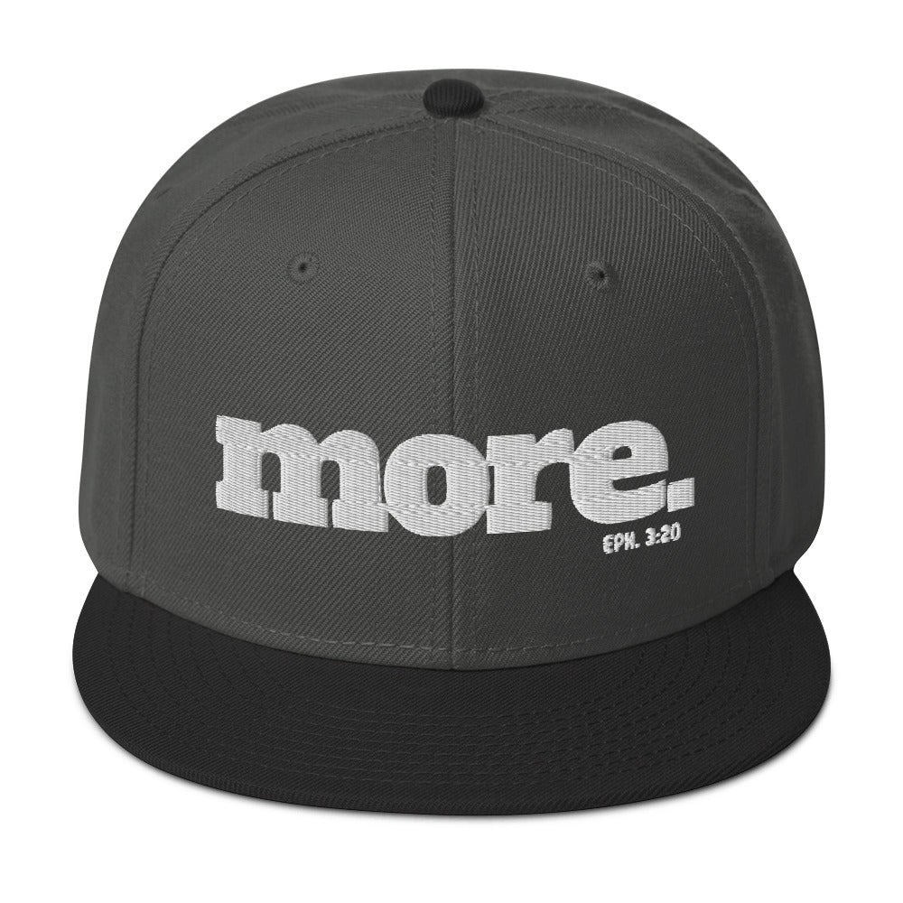 MORE with Eph. 3:20 Scripture Snapback Hat - Beyond The Walls Int'l