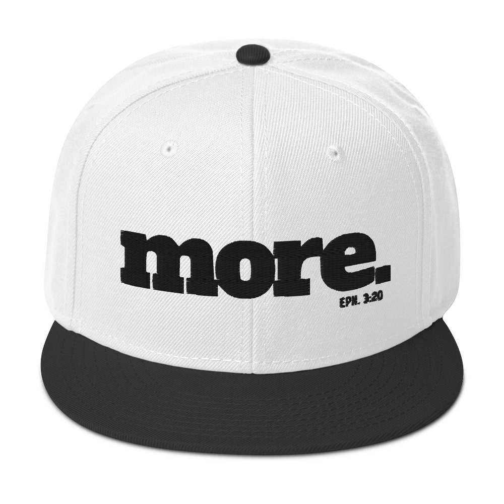 MORE with Eph. 3:20 Scripture Snapback Hat - Beyond The Walls Int'l
