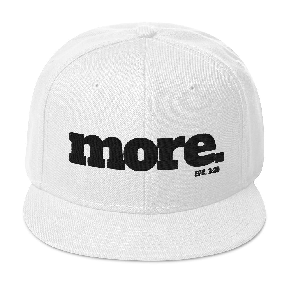 MORE with Eph. 3:20 Scripture Snapback Hat - Beyond The Walls Int'l