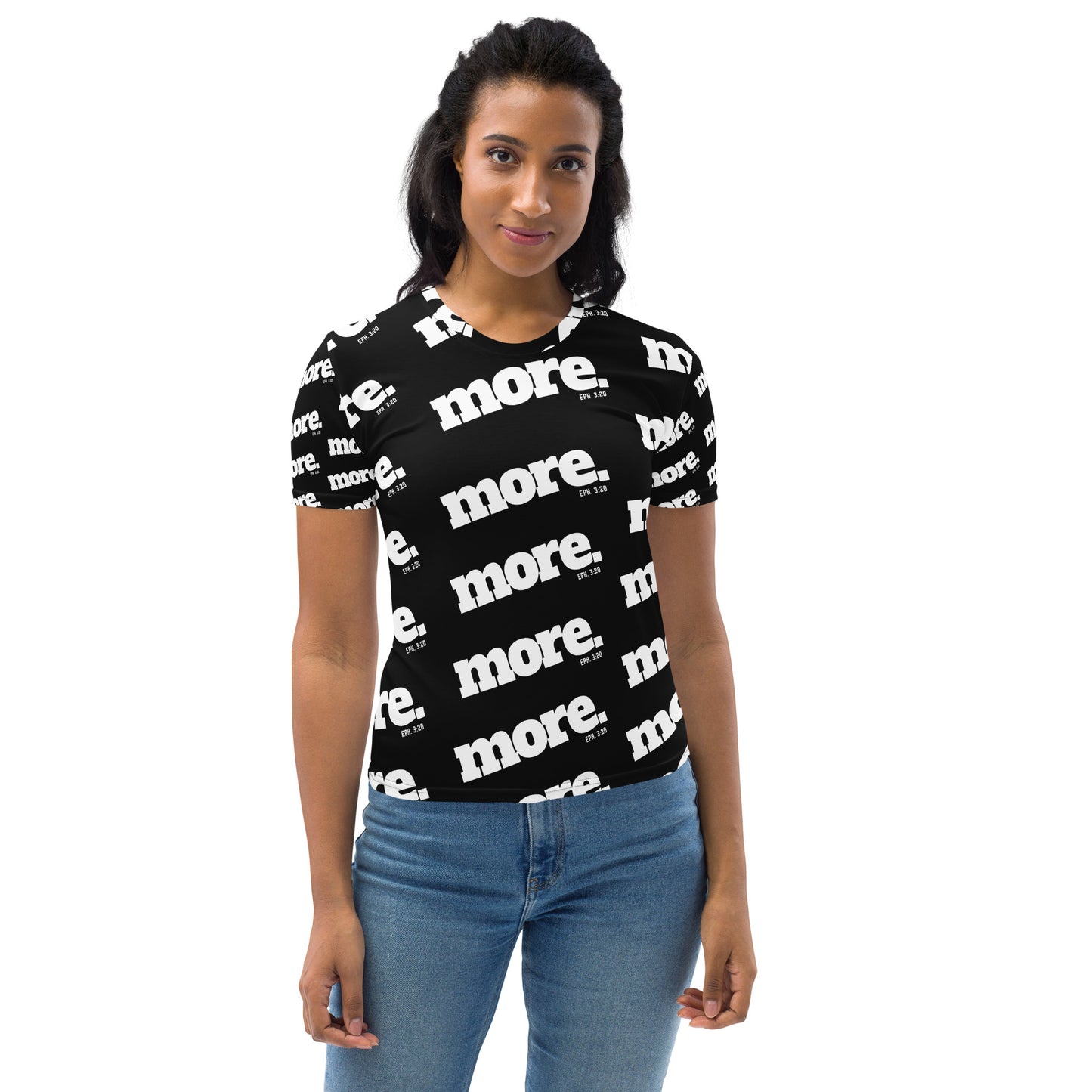 MORE Women's All-Over Print T-shirt - Beyond The Walls Int'l