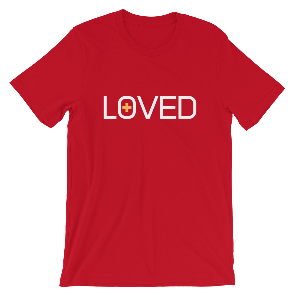 LOVED Short-Sleeve Unisex T-Shirt - Red - Beyond The Walls Int'l