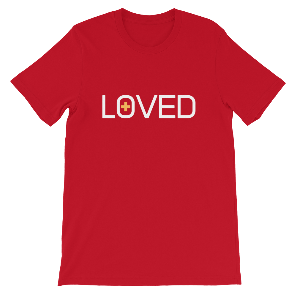 LOVED Short-Sleeve Unisex T-Shirt - Red - Beyond The Walls Int'l