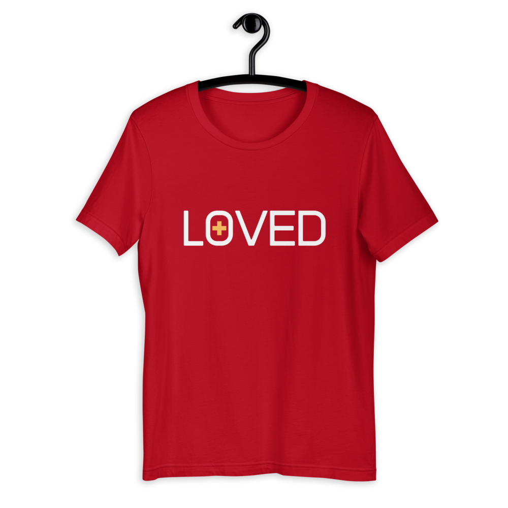 LOVED Short-Sleeve Unisex T-Shirt - Red - Beyond The Walls Int'l