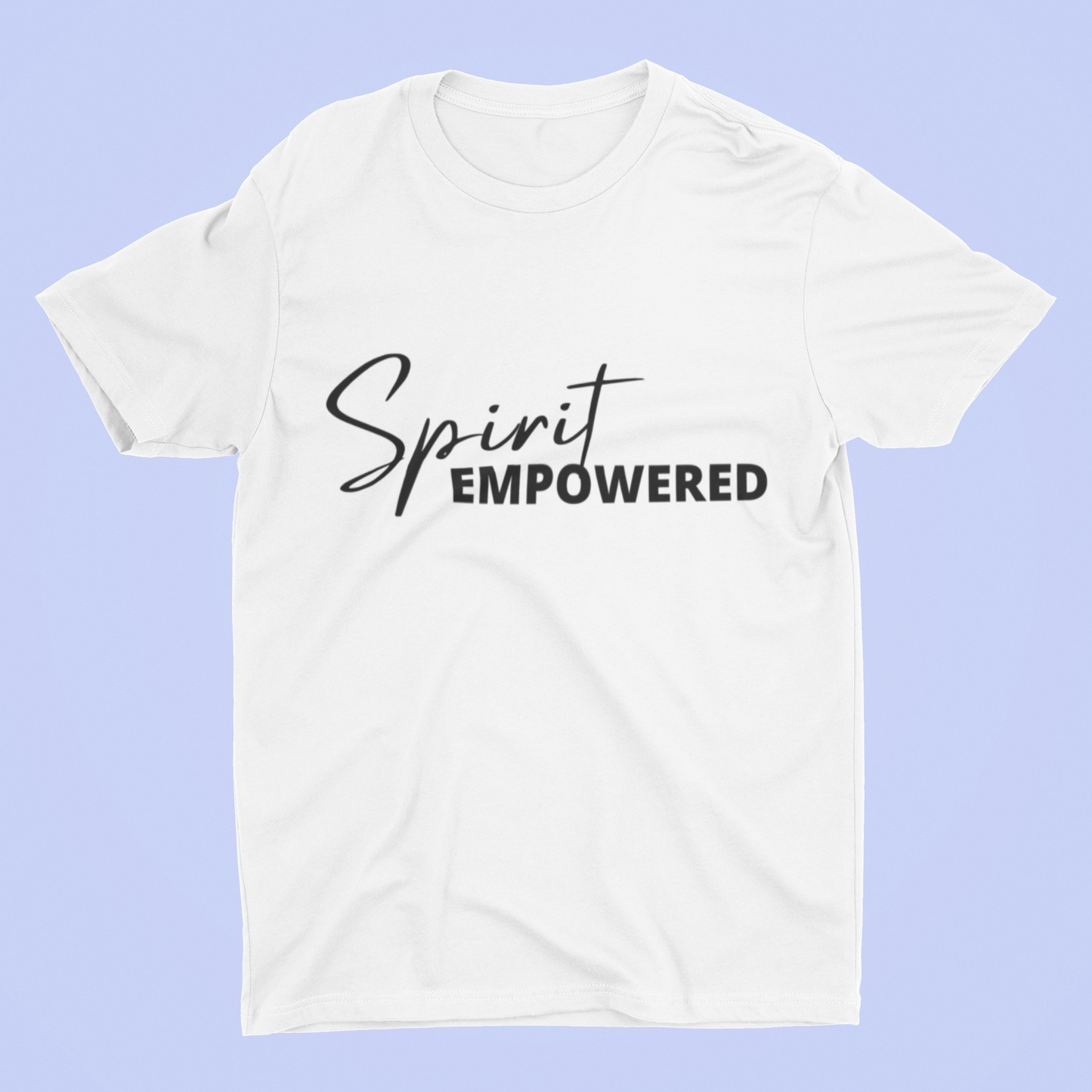 Spirit Empowered Unisex T-Shirt (4 Colors)-Black font - Beyond The Walls Int'l