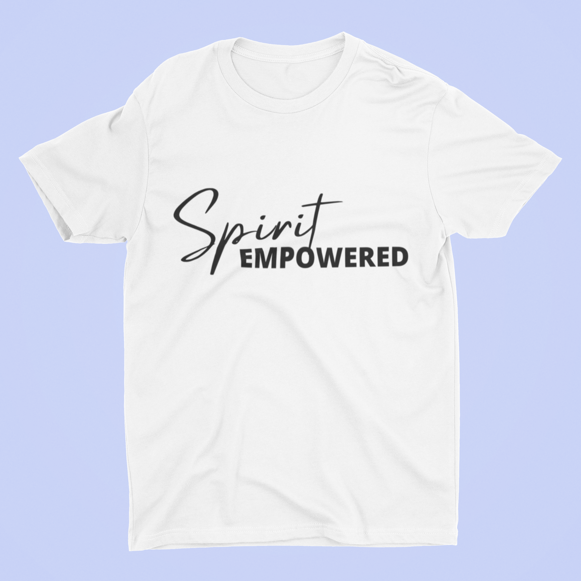Spirit Empowered Unisex T-Shirt (4 Colors)-Black font - Beyond The Walls Int'l
