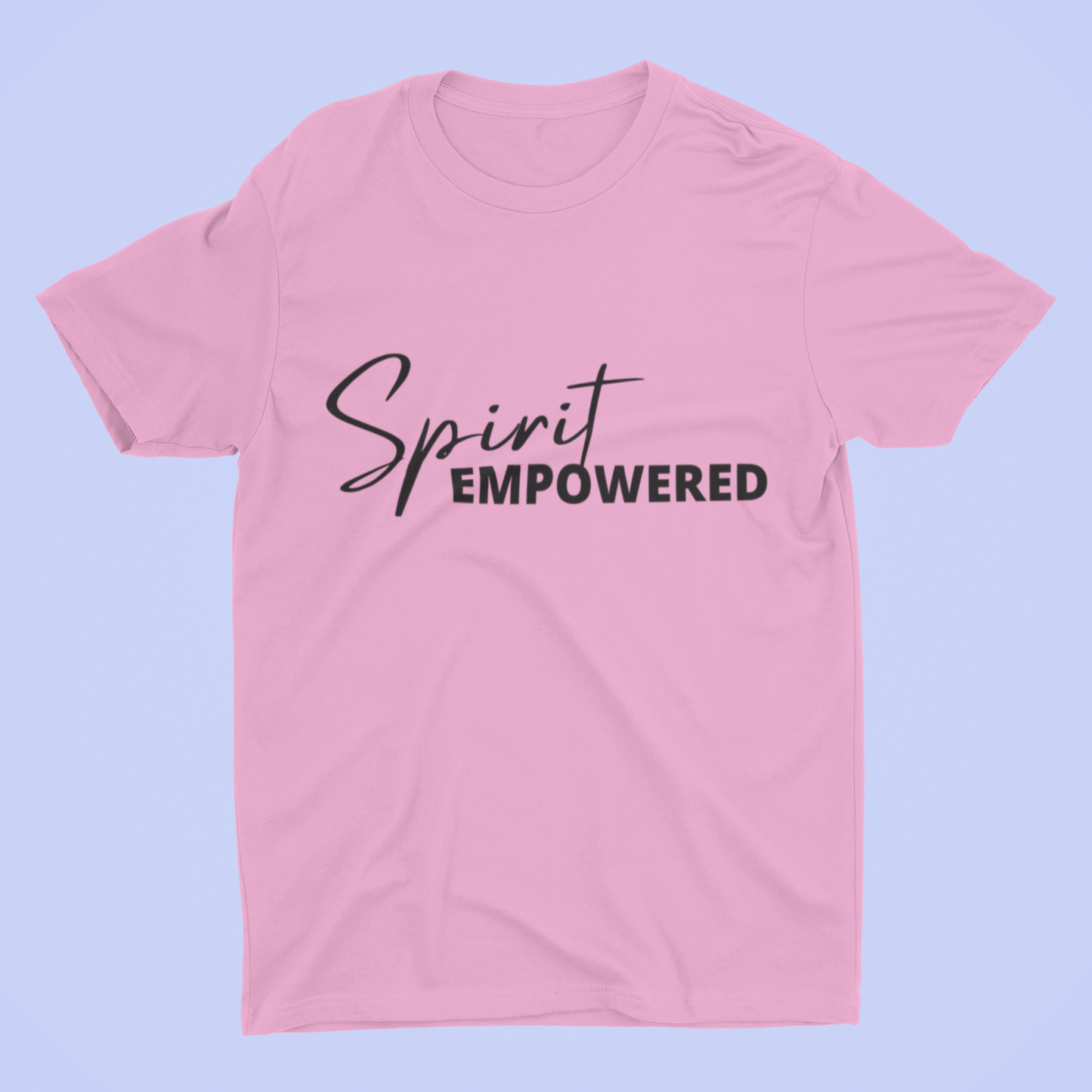Spirit Empowered Unisex T-Shirt (4 Colors)-Black font - Beyond The Walls Int'l