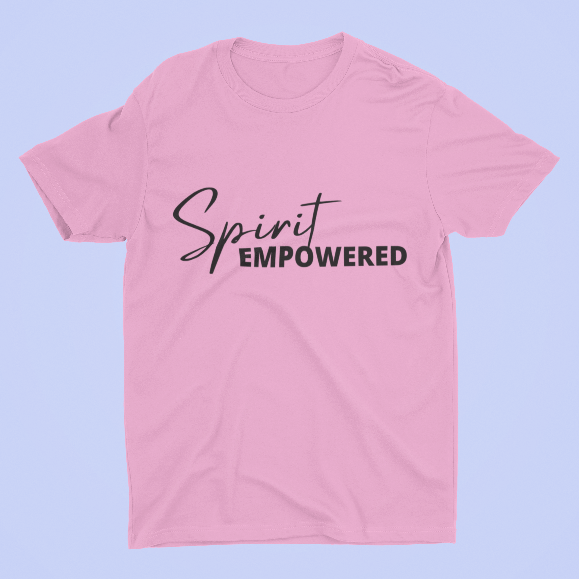 Spirit Empowered Unisex T-Shirt (4 Colors)-Black font - Beyond The Walls Int'l