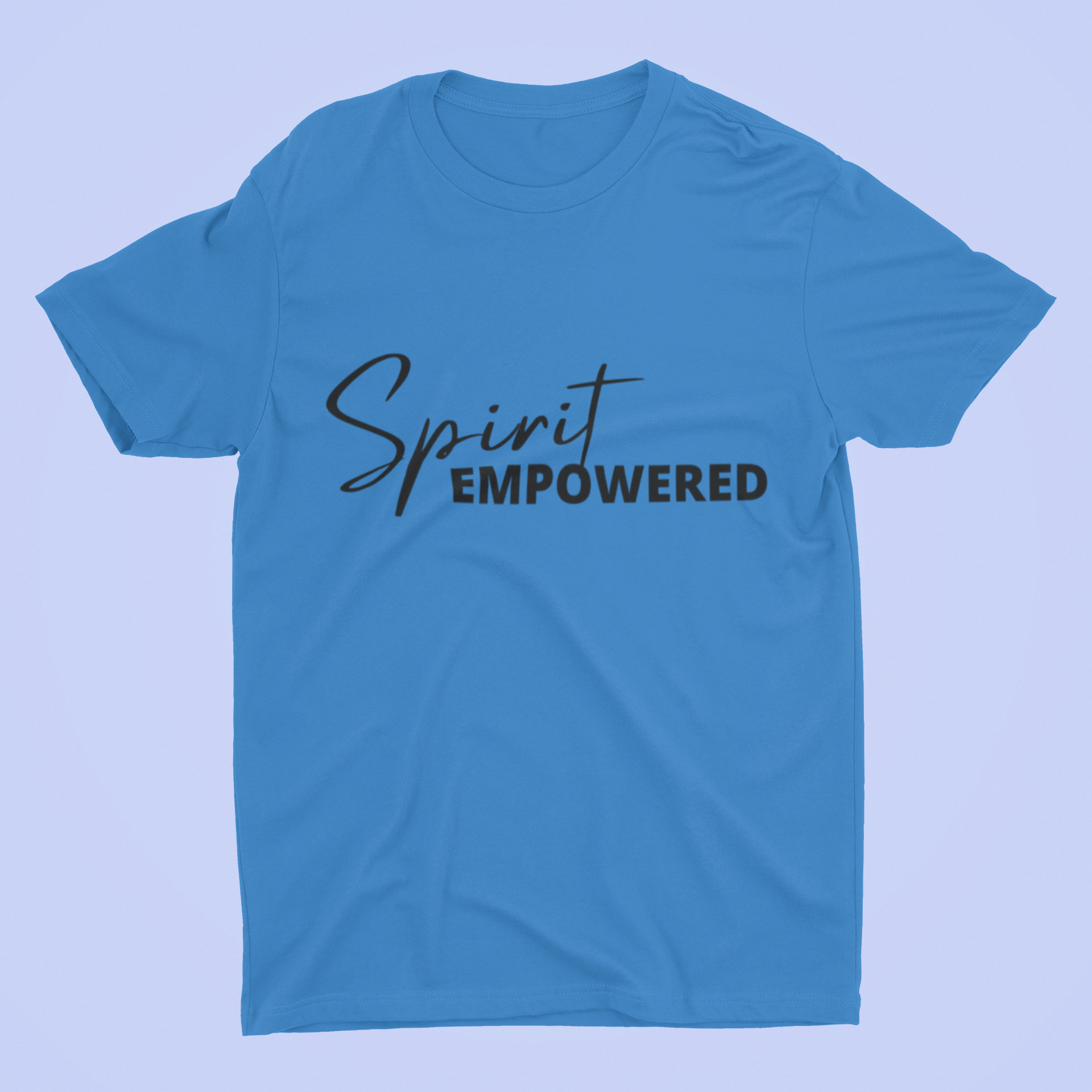 Spirit Empowered Unisex T-Shirt (4 Colors)-Black font - Beyond The Walls Int'l