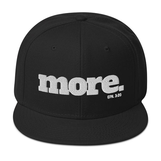 MORE with Eph. 3:20 Scripture Snapback Hat - Beyond The Walls Int'l