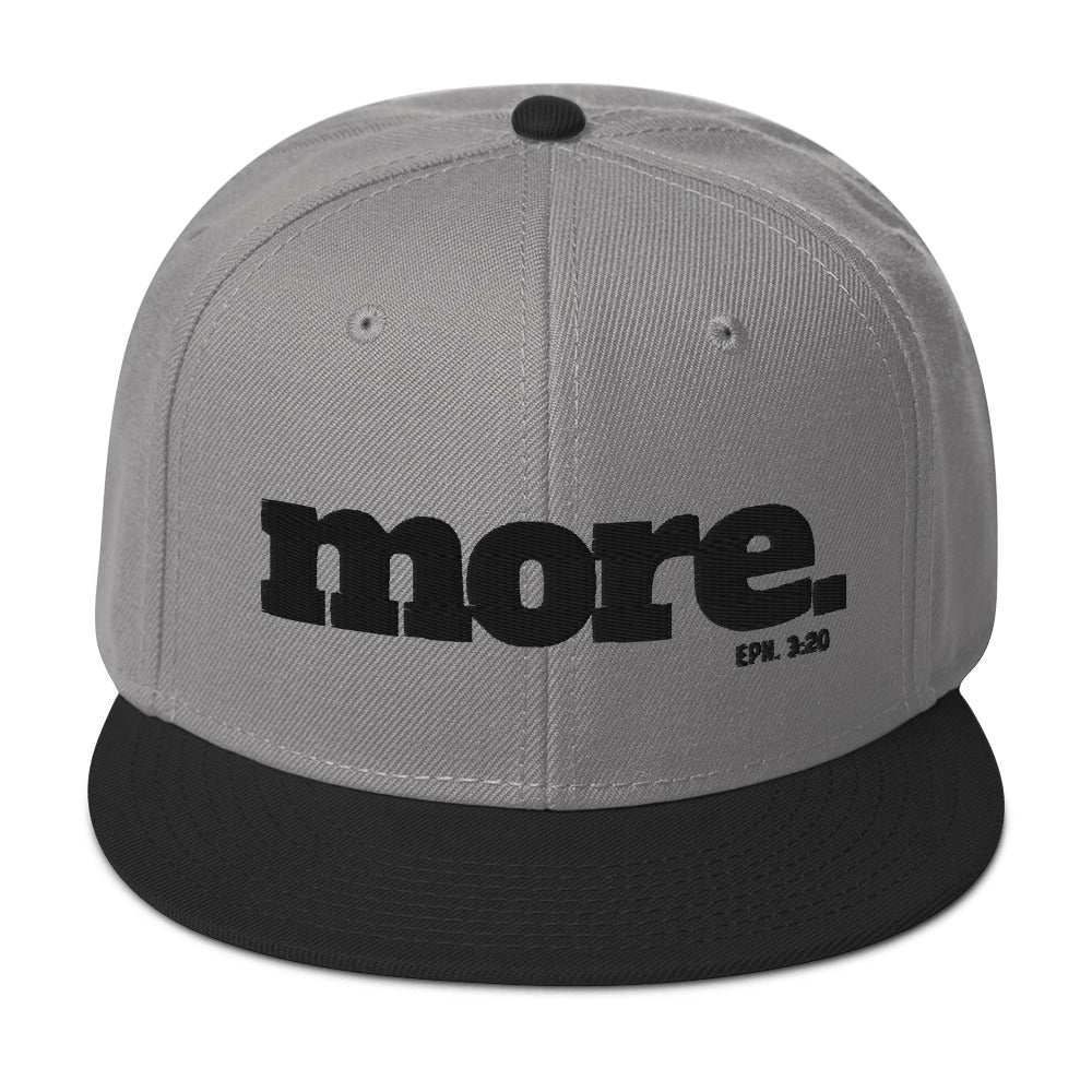 MORE with Eph. 3:20 Scripture Snapback Hat - Beyond The Walls Int'l