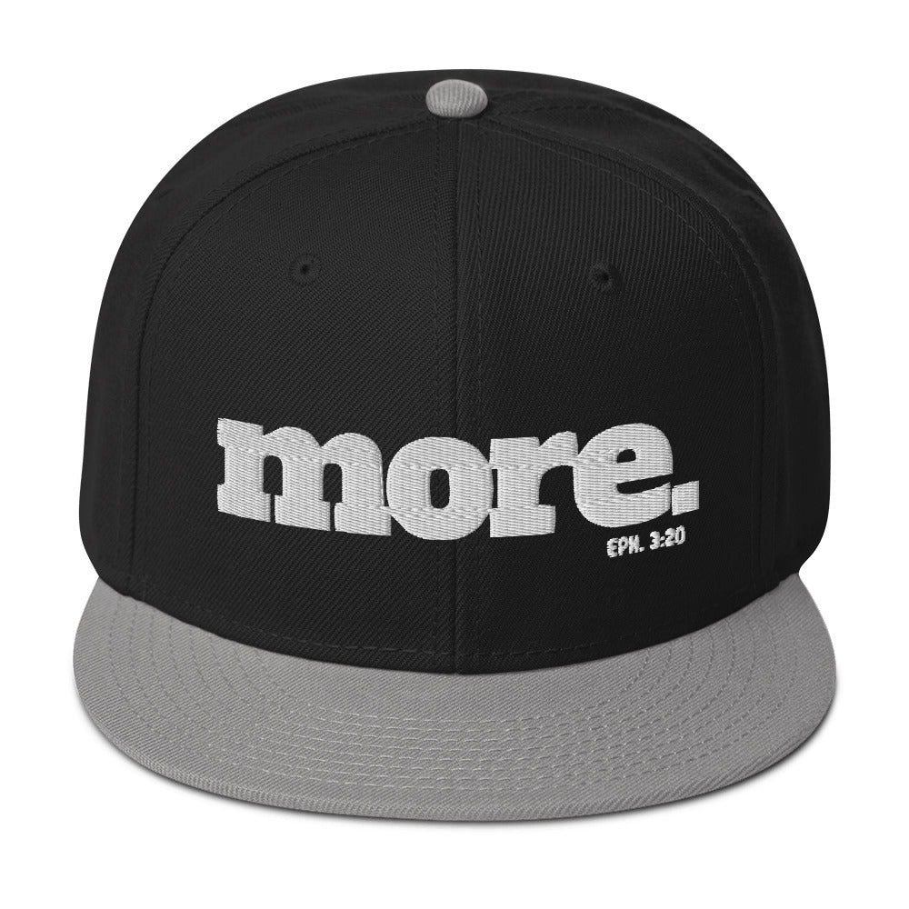 MORE with Eph. 3:20 Scripture Snapback Hat - Beyond The Walls Int'l