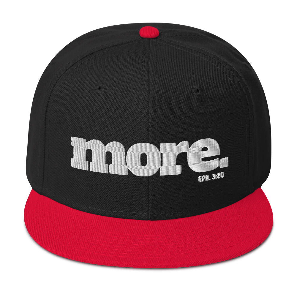 MORE with Eph. 3:20 Scripture Snapback Hat - Beyond The Walls Int'l